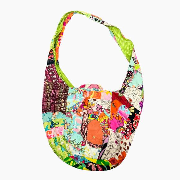 Agua Bendita Rare Patchwork Boho Crossbody Bag‎ Multicolor - Picture 5 of 12